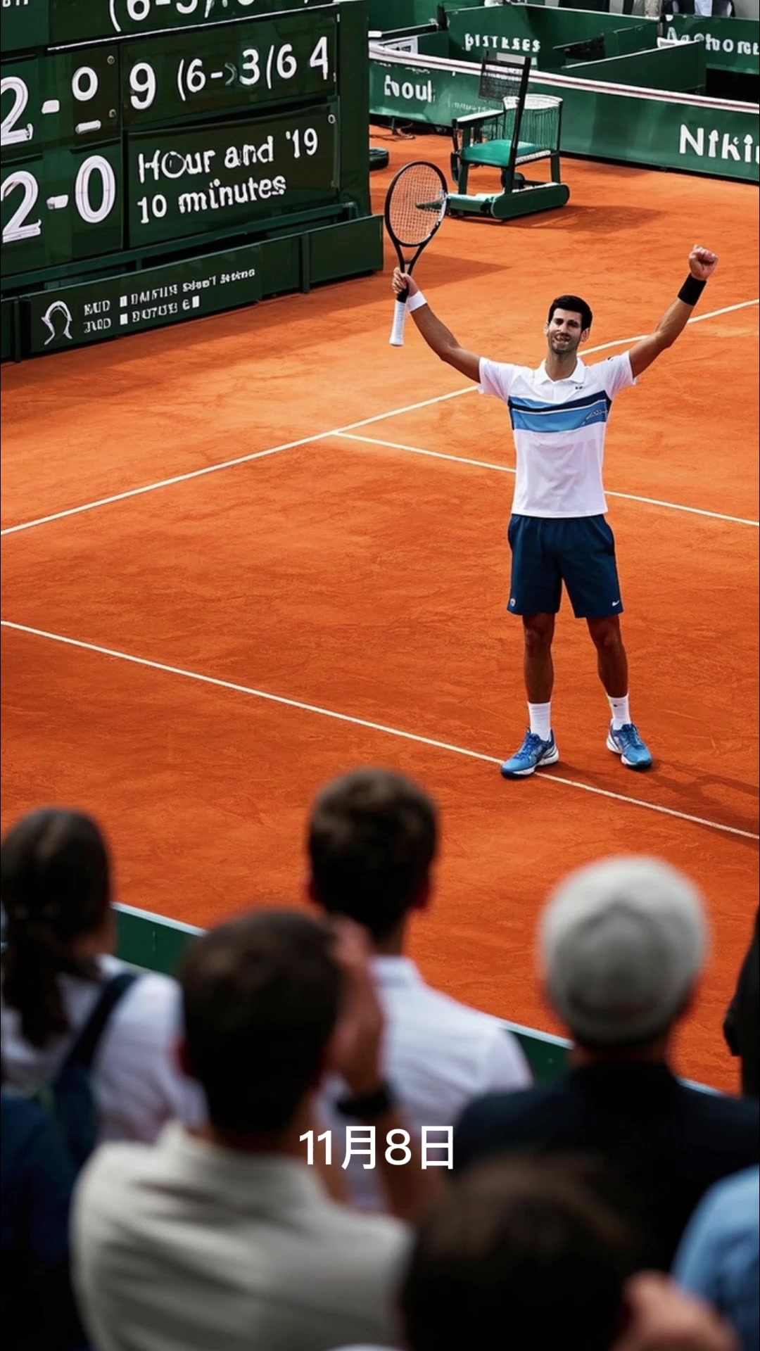 法网横扫联合杯，德约科维奇刷新纪录